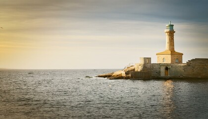 바닷가의 작은 등대