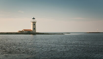 바닷가의 작은 등대