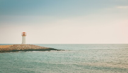 Fototapeta premium 바닷가의 작은 등대
