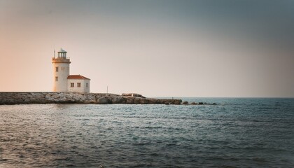 바닷가의 작은 등대