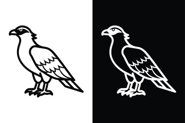 Osprey Silhouette Vector Perfect for Logos and Branding.
