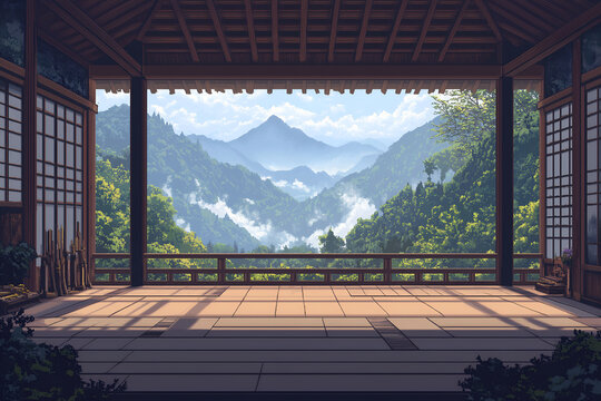 Samurai Mountain Temple Training Hall