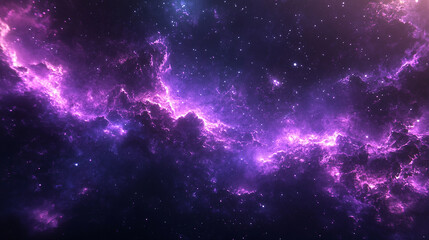 Naklejka premium Ethereal purple fire rising gently from the void