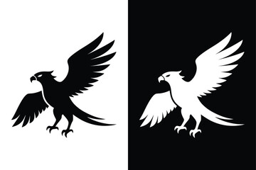 High-Quality Osprey Bird Silhouette Vector for Designers.