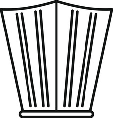 Stylish waste bin featuring vertical lines, ideal for maintaining a clean and organized space