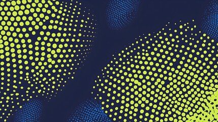 A blue and green background with many small circles