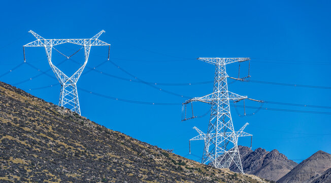 Green energy sources transmission tower