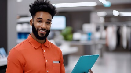 Customer Service Representative Assisting Client with Product Return at Retail Store