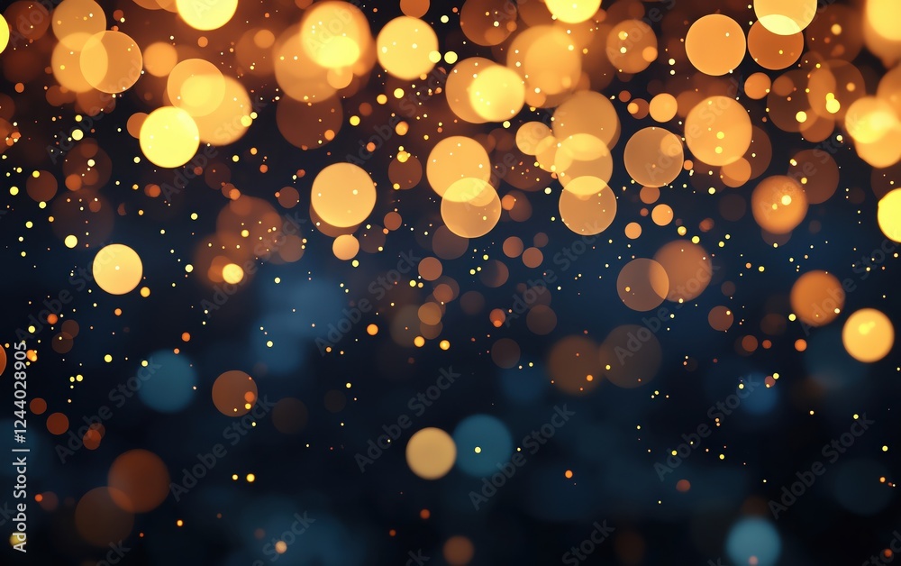 Poster a mesmerizing display of luminous bokeh lights creating a magical atmosphere.