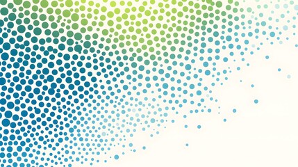 A yellow and blue background with many small dots