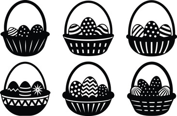 Easter, basket, icon,