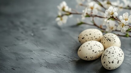 Obraz premium Happy Easter. Bunny Easter Eggs and refreshments to the table. Photo.