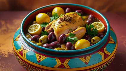 Chicken Tagine with Olives and Preserved Lemons