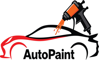 car painting logo design vector
