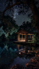 At night Under the starry sky Jacobs Well takes on_016