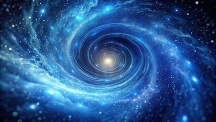 Obraz premium Cosmic Vortex A Journey Through Celestial Swirls and Starry Nebulae