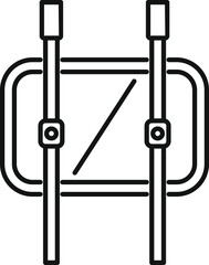 Parallel bars designed for outdoor fitness, ideal for calisthenics, strength training, and bodyweight exercises in parks or recreational areas