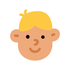 Men yellow hair with children style