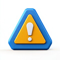 Warning symbol digital interface graphic design minimalist environment front view visual alert concept