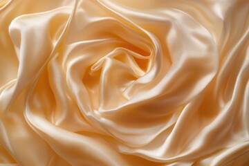 Obraz premium High-quality close-up image of yellow satin fabric texture