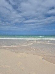 landscape of a paradisiacal beach in Punta Cana, Dominican Republic