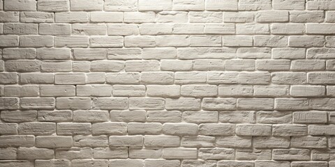 Obraz premium A Textured Wall of Off-White Bricks Illuminated by a Soft Light