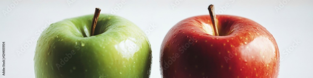 Poster fresh apples displayed together