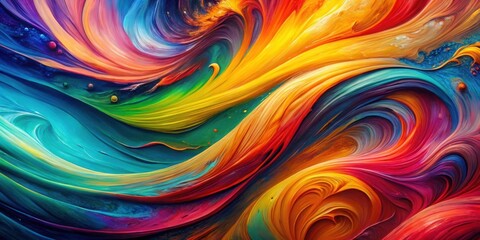Abstract Swirling Vibrant Hues A Symphony of Color and Motion