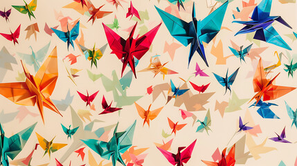  new year card with Japanese patterns