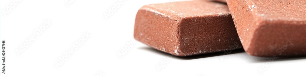 Poster A close-up shot of a block of chocolate with smooth texture and rich color