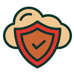 Cloud Security Icon