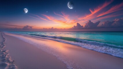 Wonderful wallpaper sun over the coast