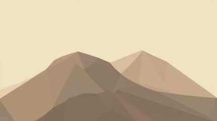 Abstract Geometric Landscape with Soft Tones and Minimalist Style