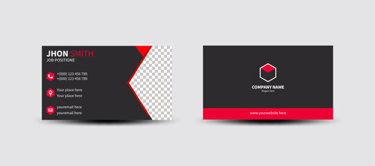 Multipurpose Creative corporate business card design Template Double side with professional Elegant