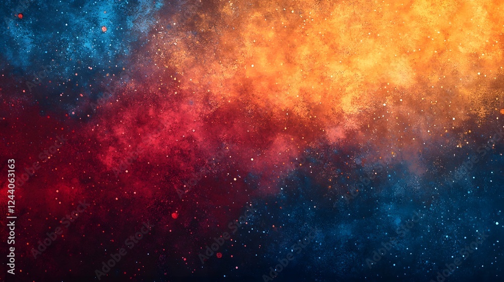 Poster breathtaking cosmic explosion unleashing vibrant celestial energies in the vast universe stunning ab