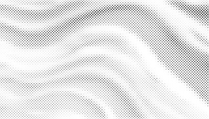 Black and white abstract transition pattern with dynamic Flow effect. Halftone pattern with stripes shape. Vector Format Illustration 