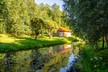 Nature at the Mikhailovskoye Estate Museum in the Pushkin Mountains, Pskov region, Russia
