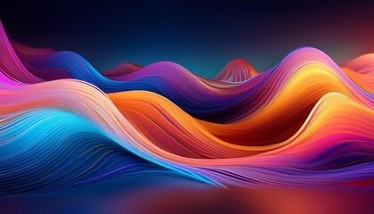 Fototapeta premium abstract colorful wave background