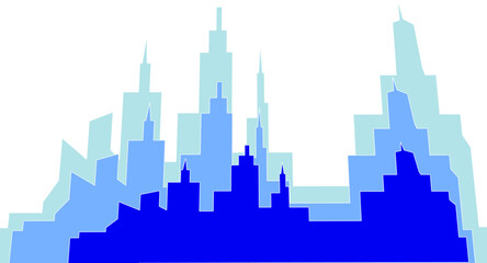 city ​​symbol silhouette 3d illustration