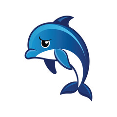Obraz premium dolphin isolated on a white background