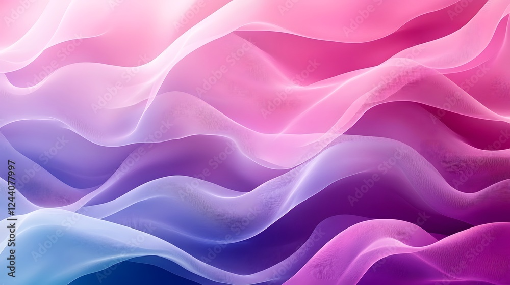Leinwandbilder vibrant abstract wavy fluid gradient texture colorful soft elegant flowing backdrop design digital o