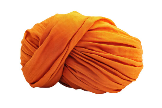 Demonstrating traditional turban wrapping at indian heritage event isolated on transparent background