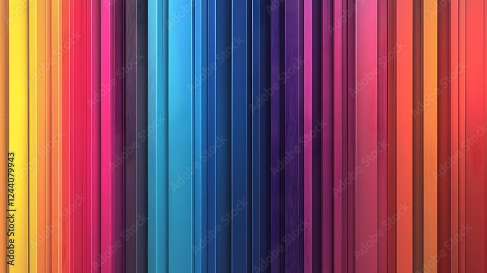 Leinwandbilder vibrant multicolored abstract digital gradient pattern design with dynamic lines and shapes perfect 