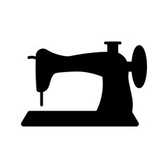 sewing machine  icon. Sewing and needlework craft symbol. Simple vector illustration.