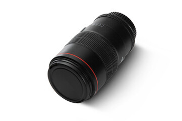 Professional lens isolated on transparent background