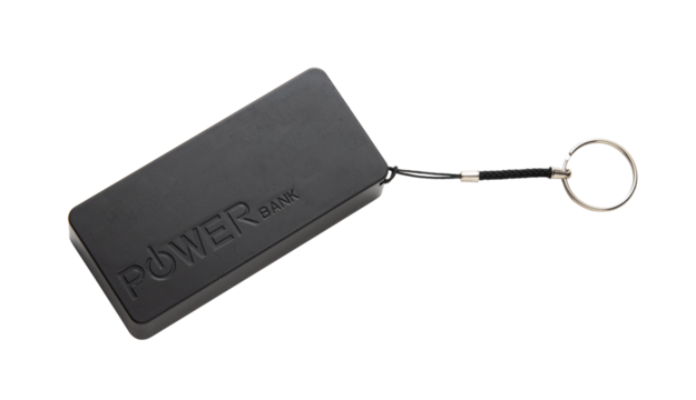 Power bank isolated on transparent background