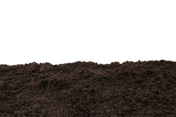 Black land for plant background.