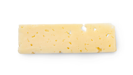 Slice of cheese isolated on transparent background
