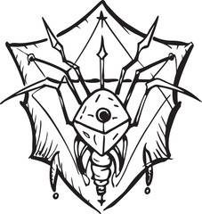 spider web silhouette vector designs