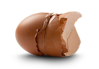 Eggshell isolated on transparent background